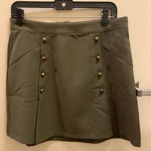 Olive green skirt